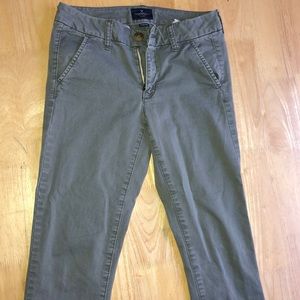 American Eagle Army Green Trouser Pants.